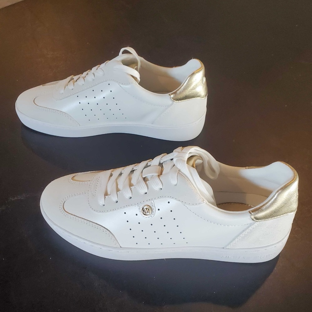 Michael Kors Scotty Lace Up Sneaker, Gold Multi